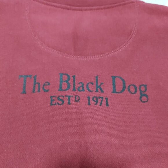 NWT The Black Dogs Mens XS Classic Heavyweight Crew Neck Graphic Sweatshirt Burg - Picture 5 of 13